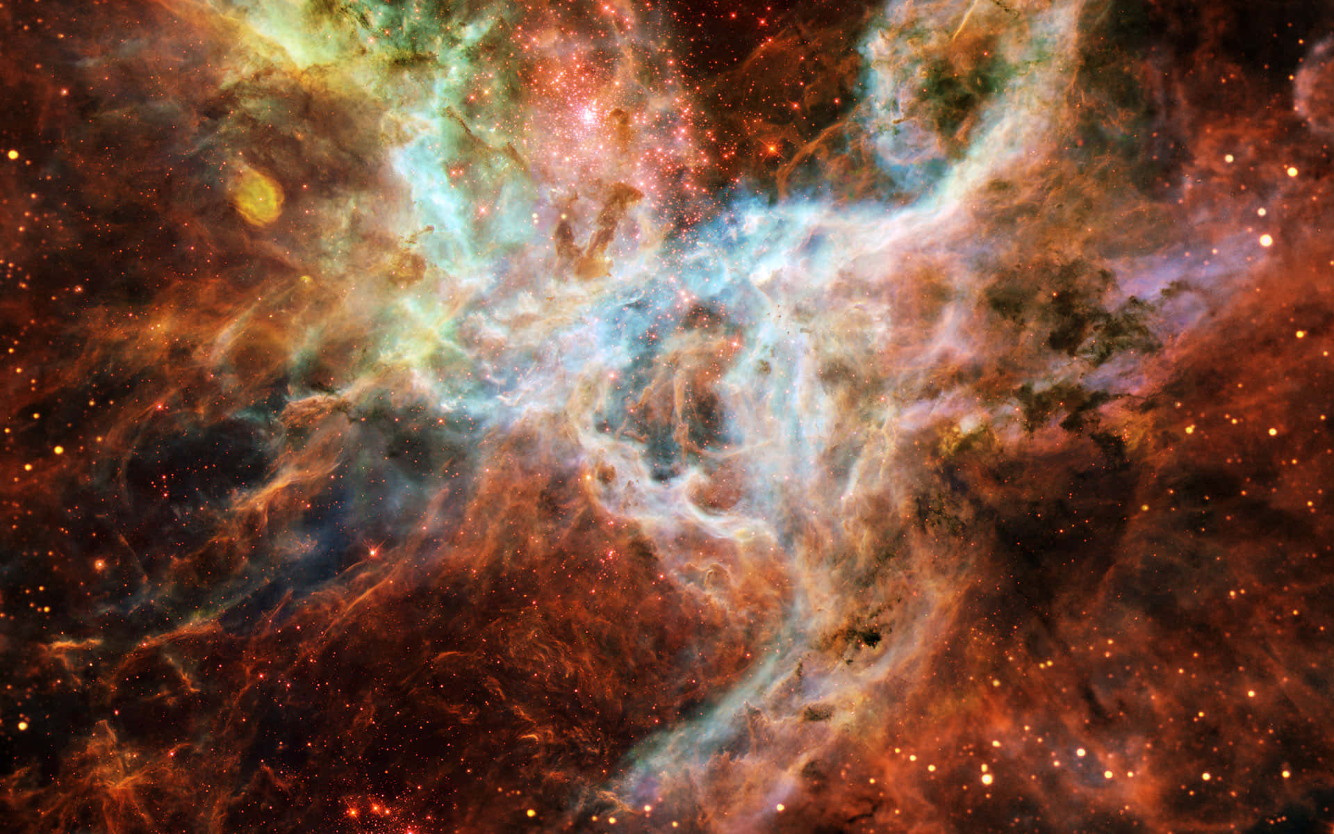Denkolossale Skønhed Af Universet Fanget Af Hubble-teleskopet. Wallpaper