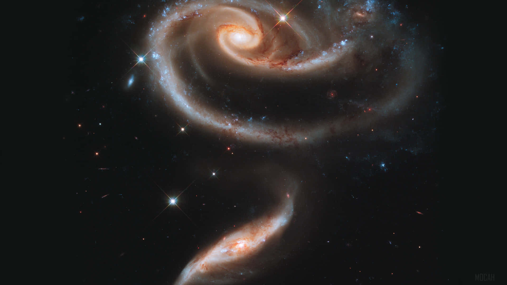 Stellarskønhed: Udforsk De Sprudlende Farver I Nattehimlen Med Hubble 4k Teleskopet. Wallpaper