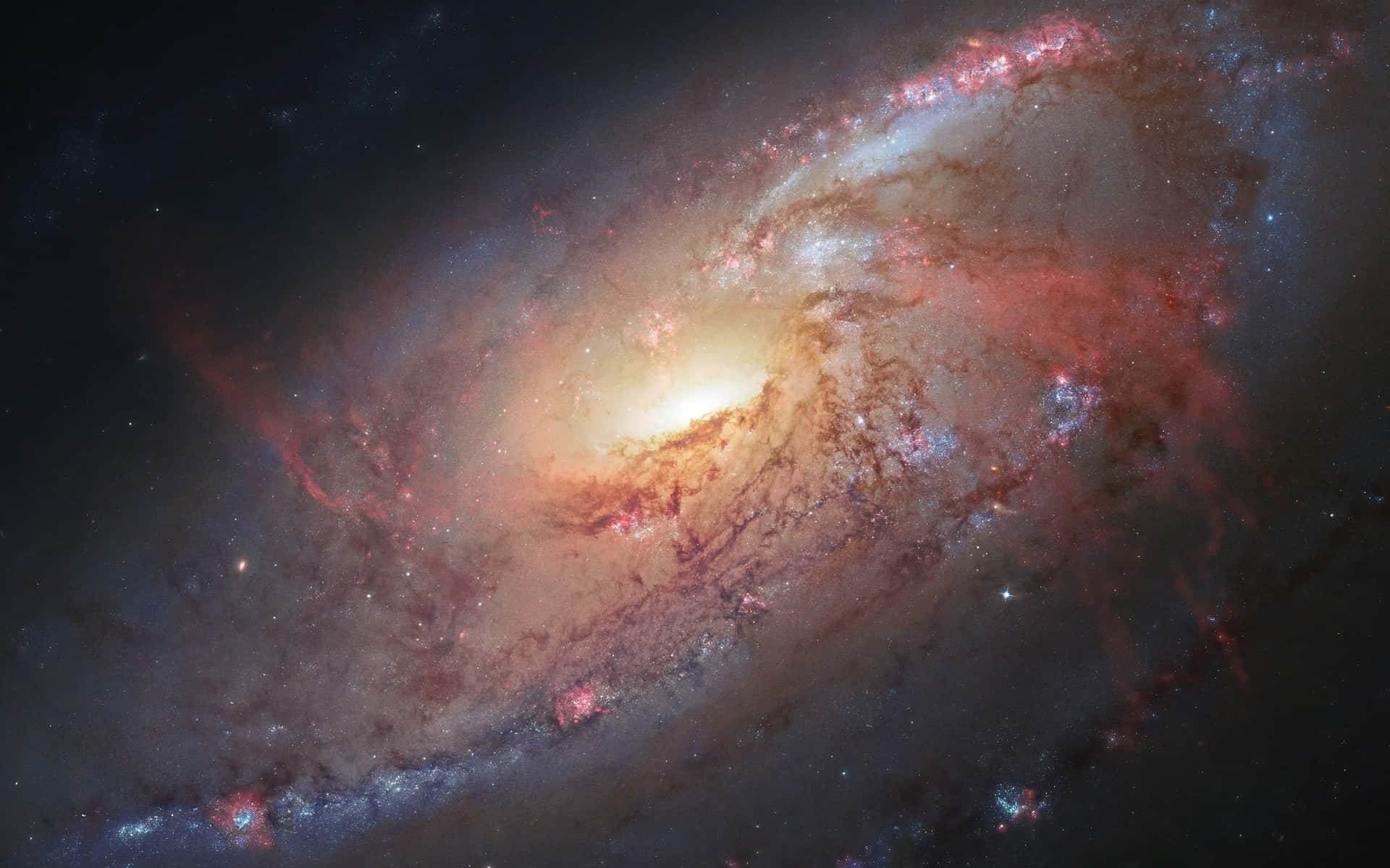 Et tiltalende billede af rummet fra Hubble-teleskopet Wallpaper