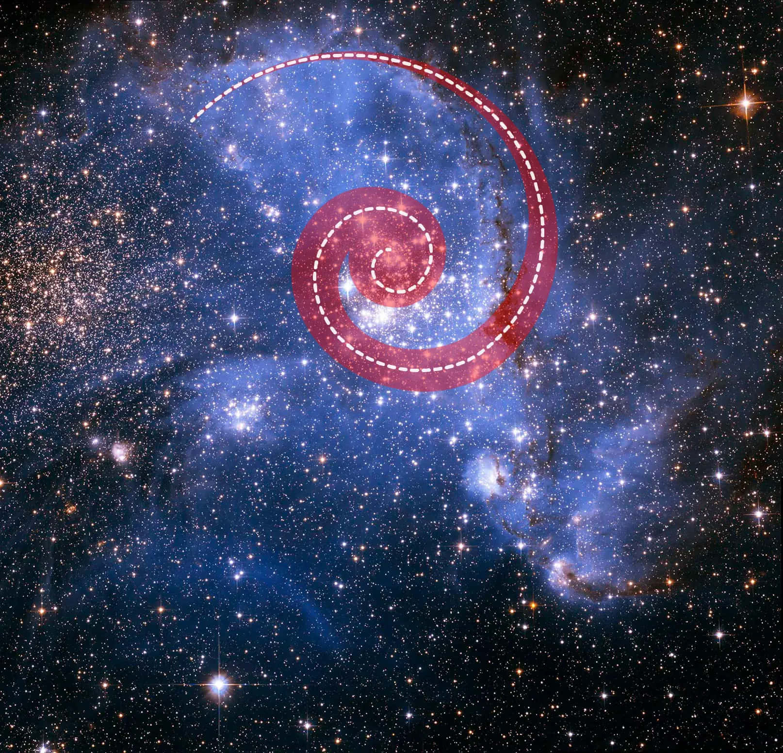 Spiralsterne Hubble Bilder
