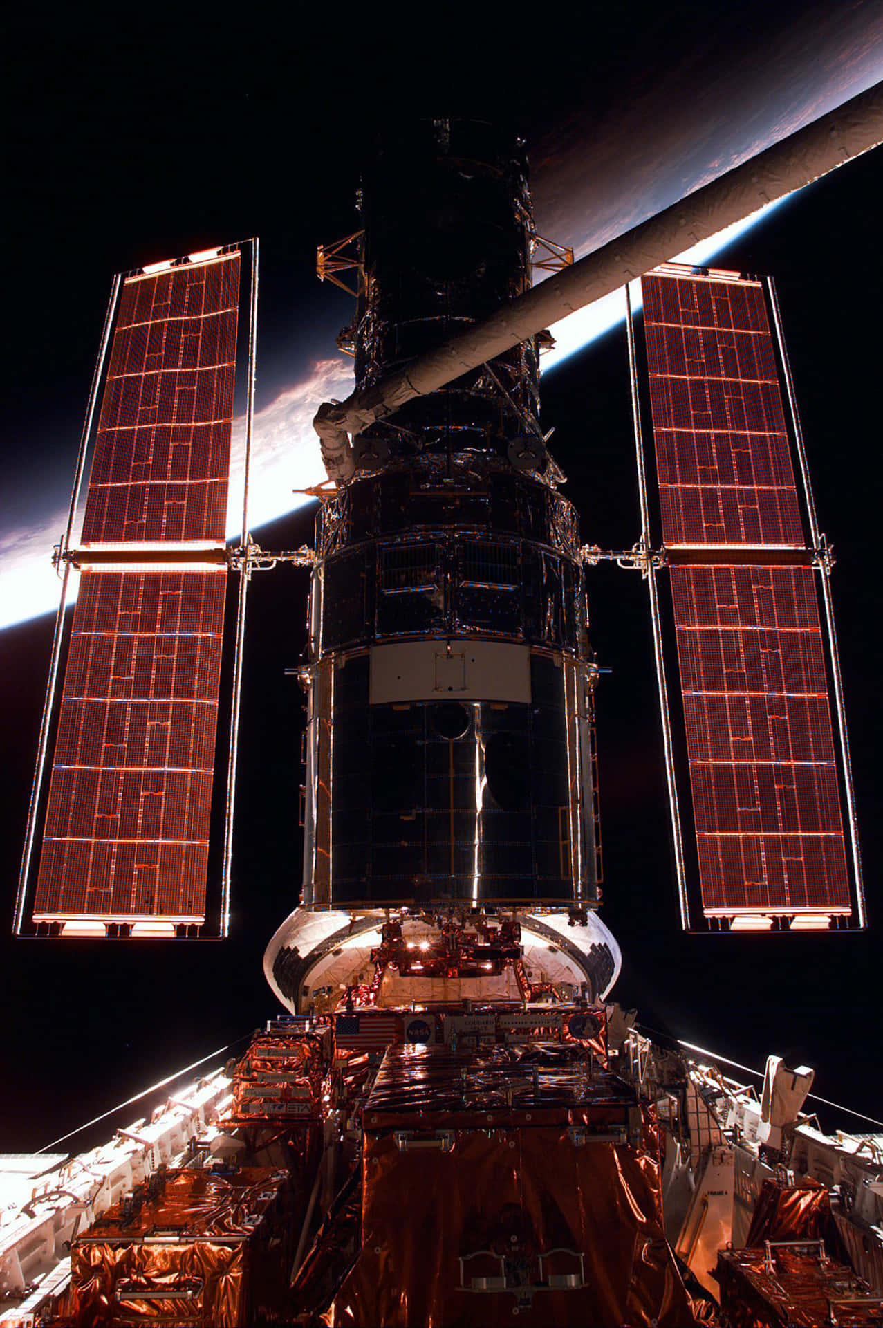 Espectacularvista Del Telescopio Espacial Hubble Fondo de pantalla