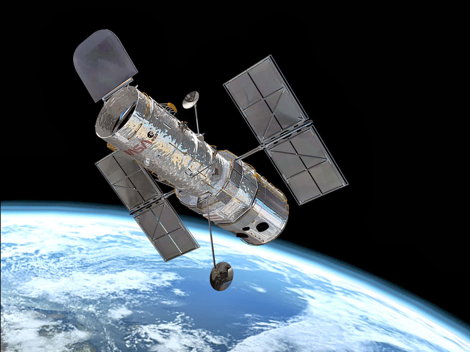 Impresionantevista De Galaxias Distantes Capturadas Por El Telescopio Espacial Hubble. Fondo de pantalla