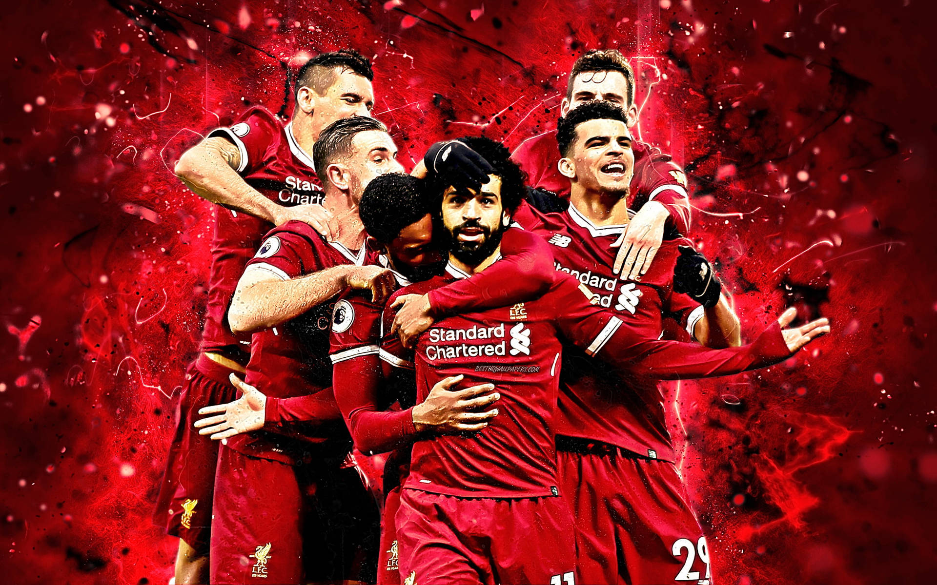 Huddled Team Af Fc Liverpool 4k Wallpaper