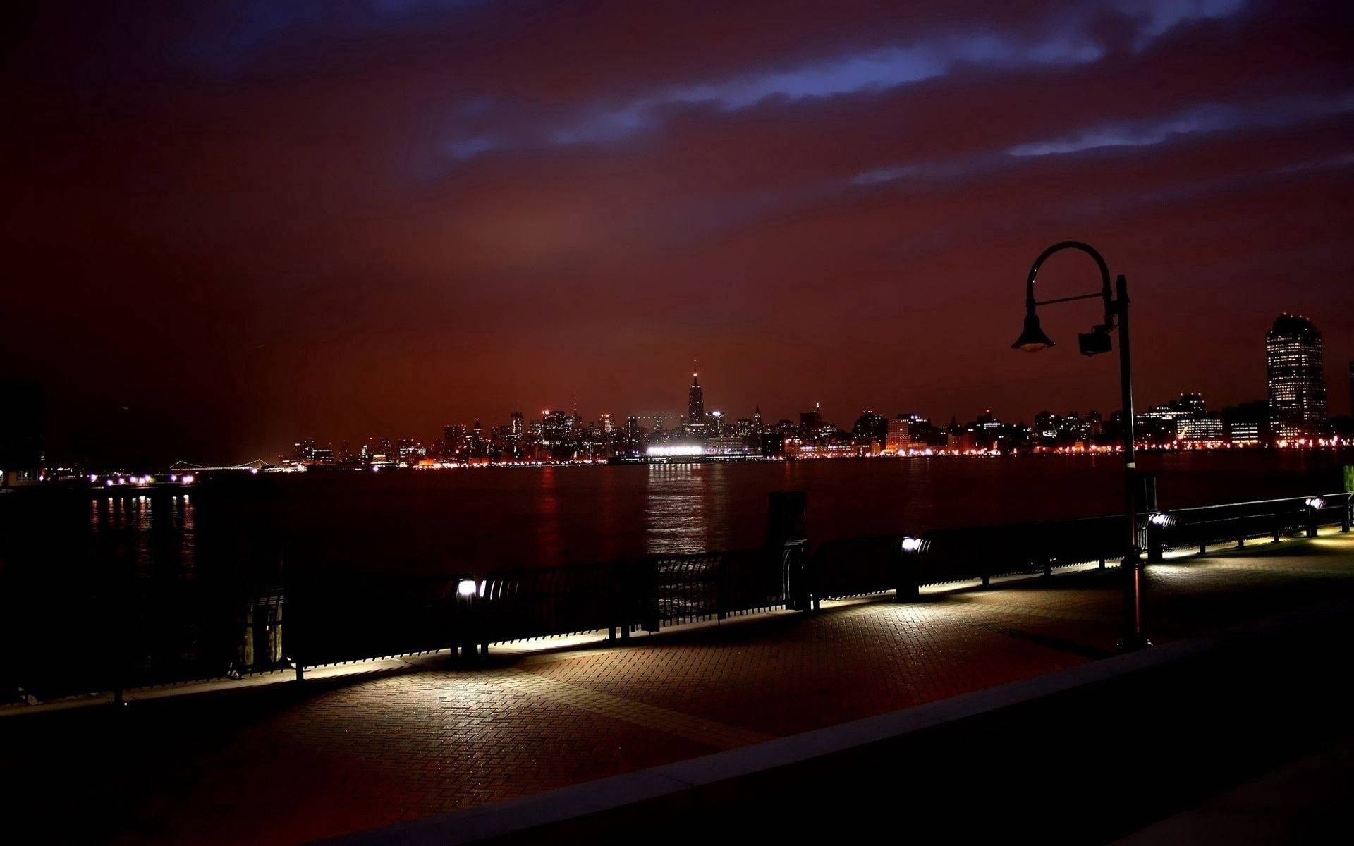 Hudson River New York City Skyline Wallpaper