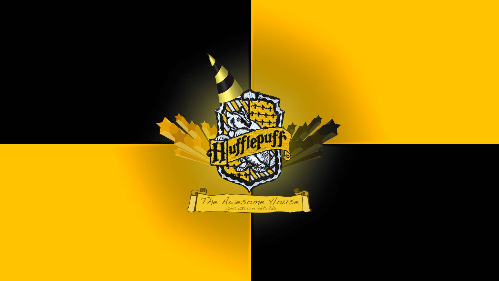 Represent With Pride: The Hufflepuff Logo Wallpaper