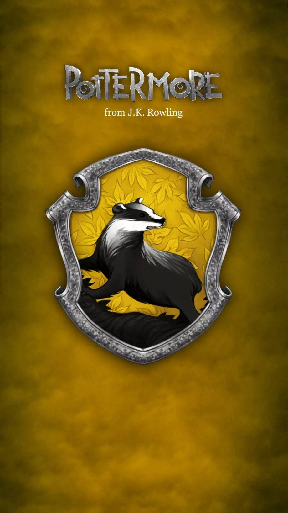 Hufflepuff Logo Harry Potter Iphone Wallpaper