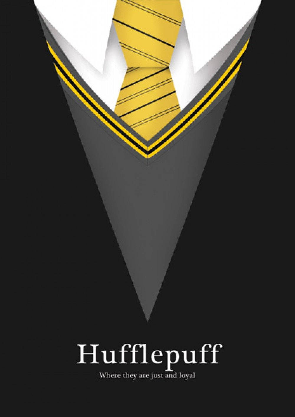 Within the Walls of Hogwarts - A Hufflepuff Student in their School Uniform Wallpaper