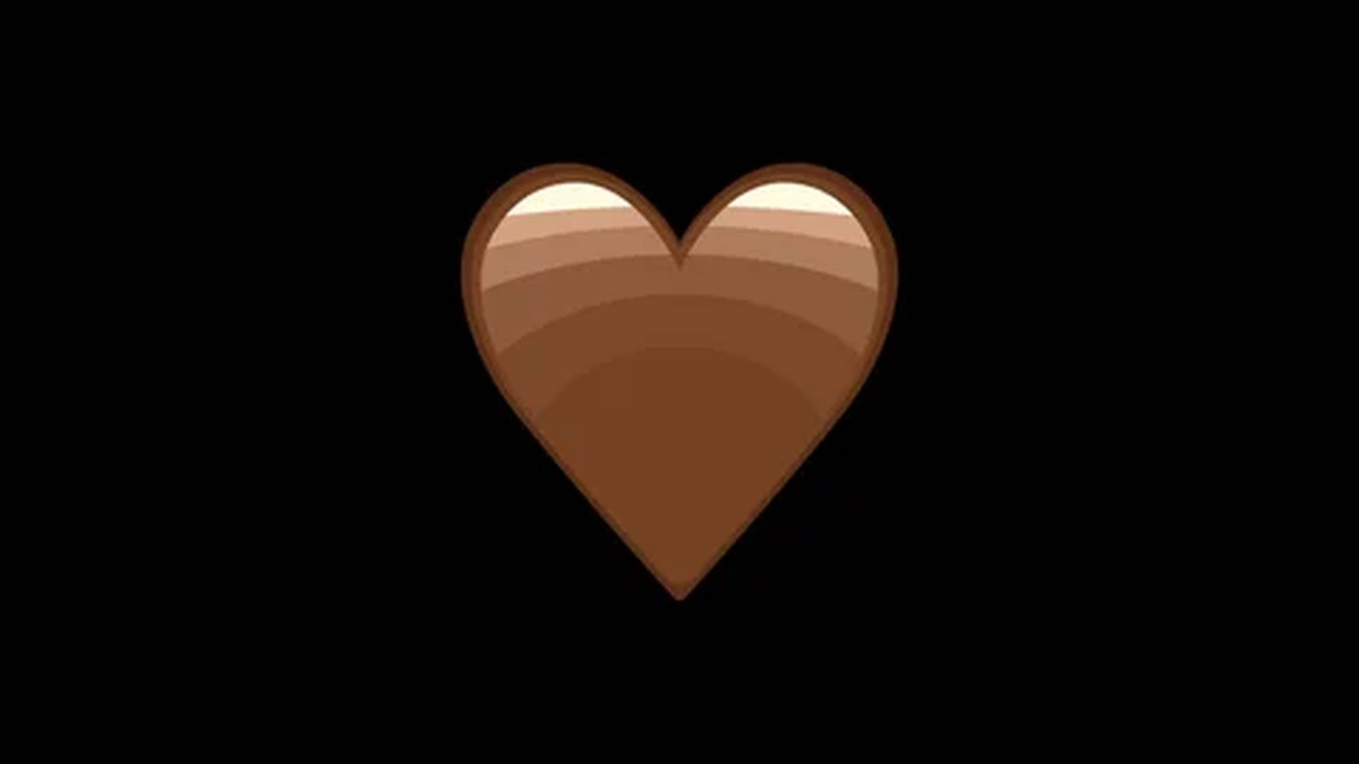 Huge Brown Heart Wallpaper