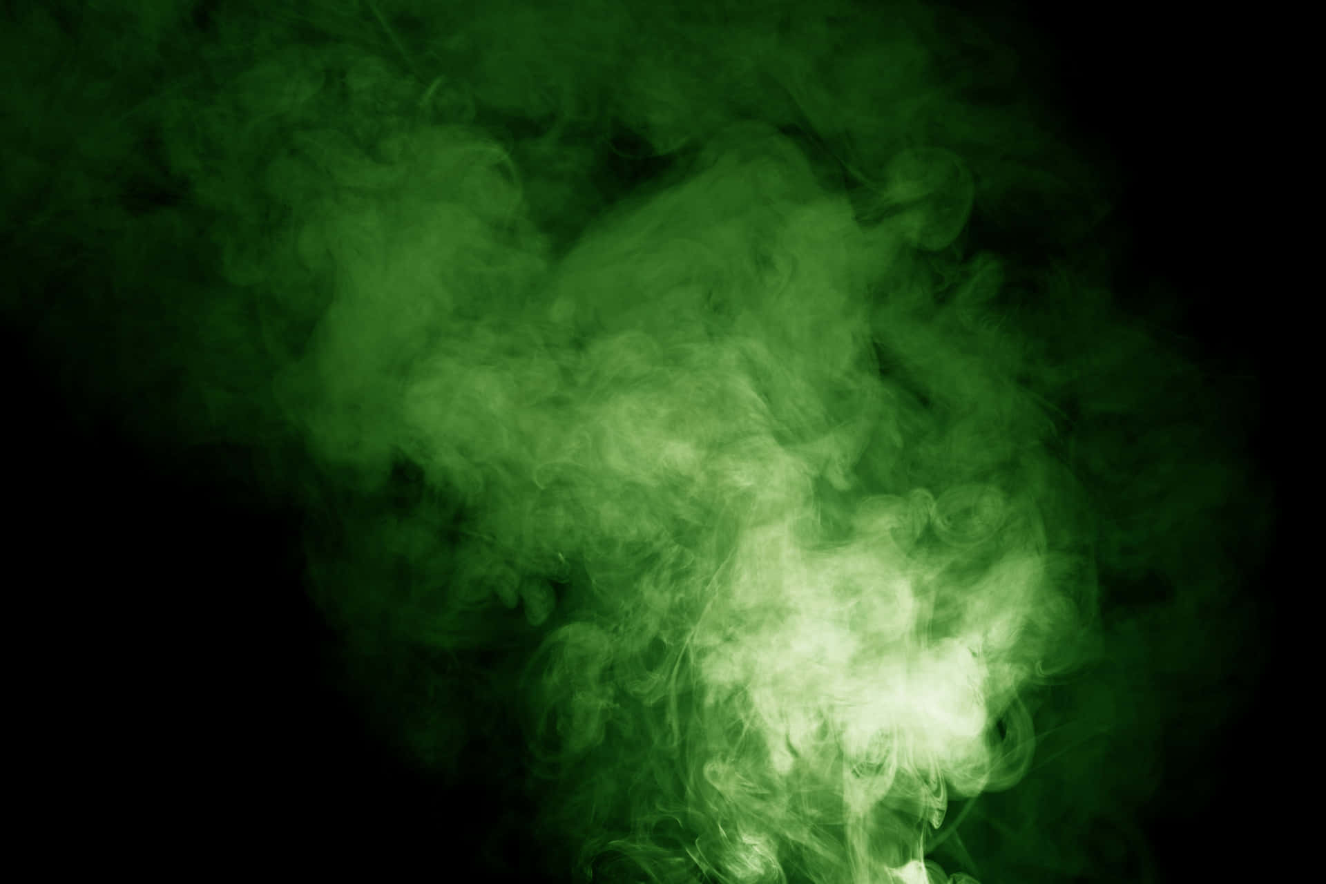 Riesigergrüner Rauch Mit Weißen Streifen. Wallpaper