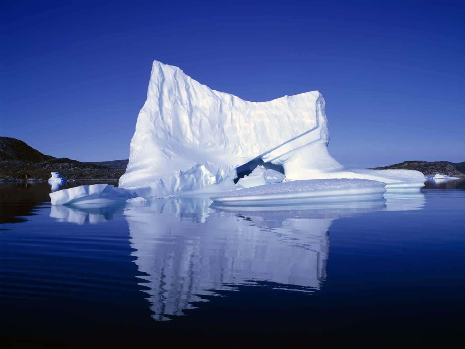 Huge Iceberg Blue Wallpaper