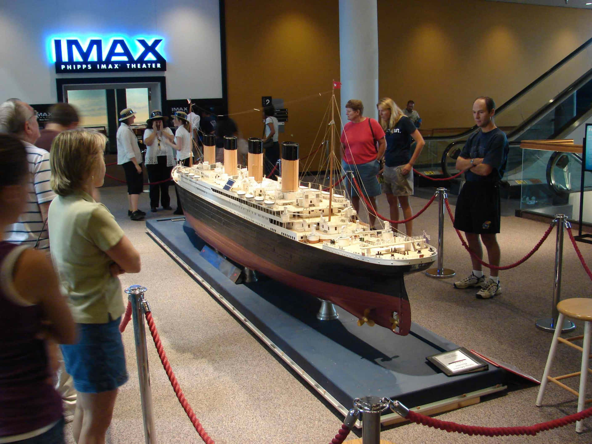 Huge Model At Rms Titanic Museum Background
