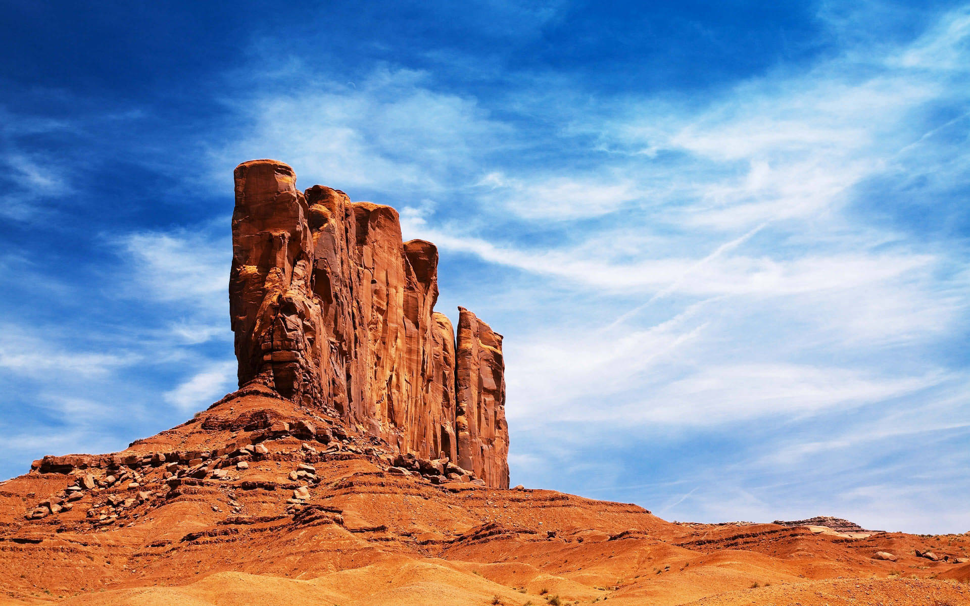 Huge Rock Desert In Sedona Arizona Wallpaper