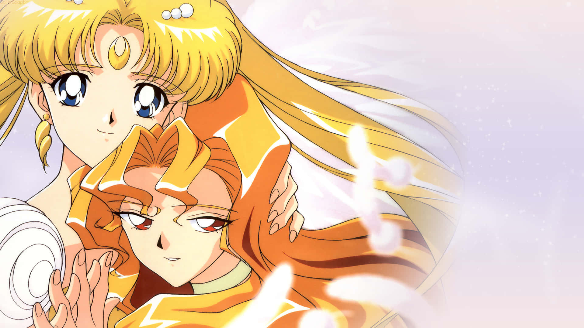 Abrazandoa Sailor Moon De Perfil (avatar De Perfil) Fondo de pantalla