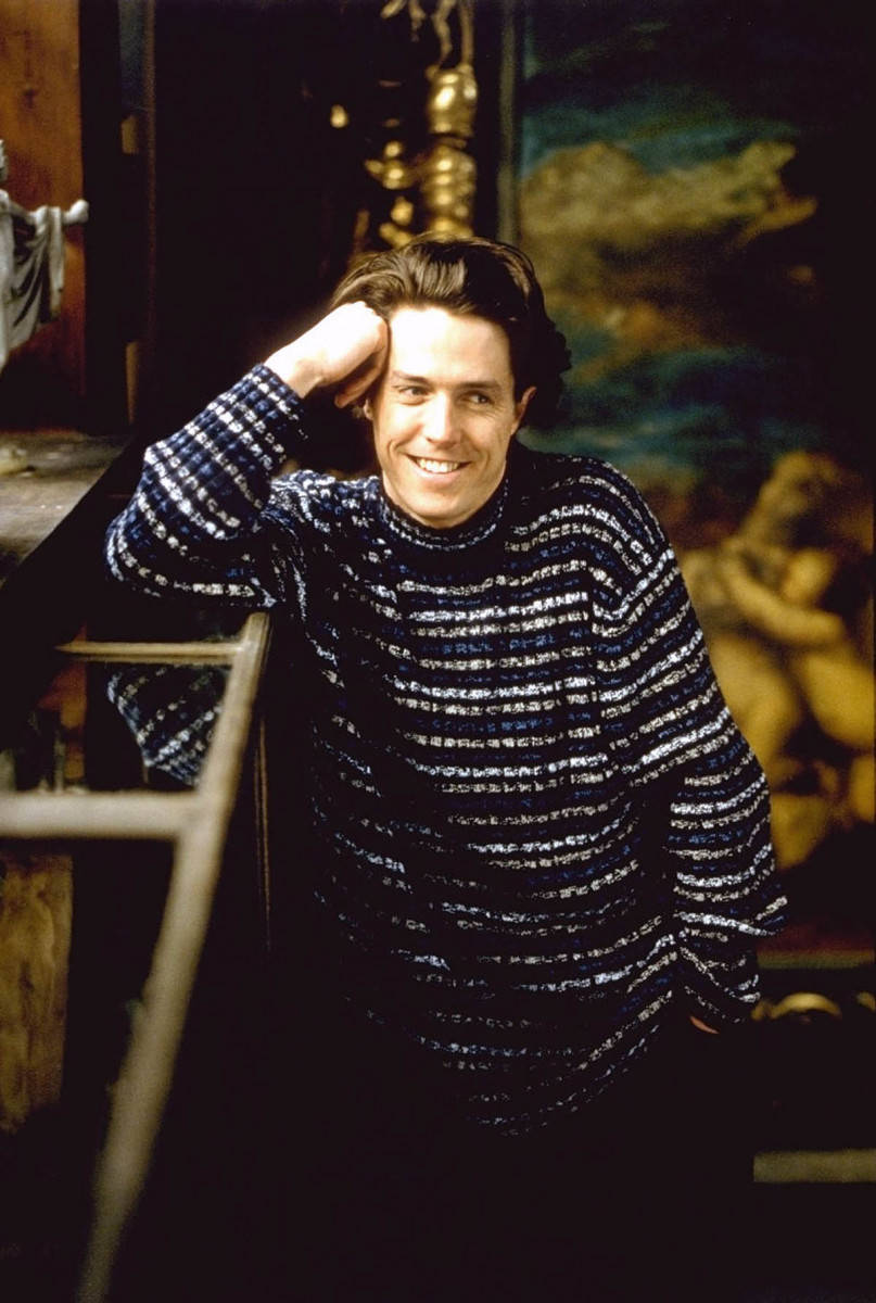 Hugh Grant Calvin Klein Sweater. Wallpaper