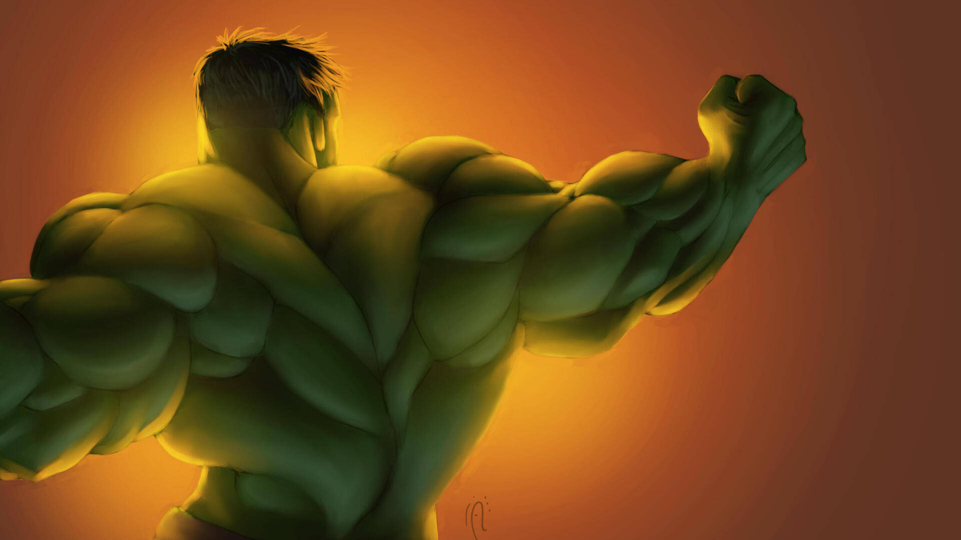 Hulk As Bodybuilder Hd Wallpaper