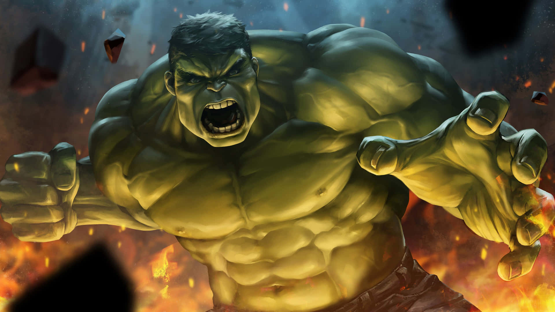 Derunglaubliche Hulk Zerstört Die Stadt.