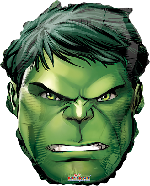 Hulk Face Balloon Design PNG