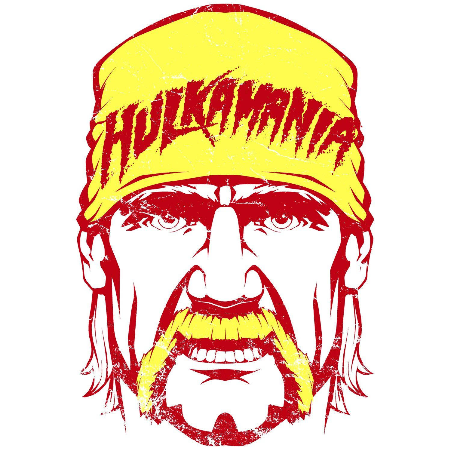 Hulk Hogan Portrait Vector Art Wallpaper