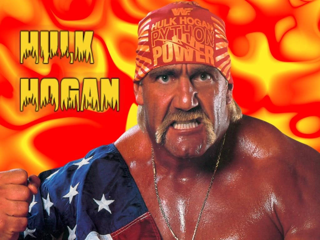 Hulk Hogan Retro Poster Wallpaper