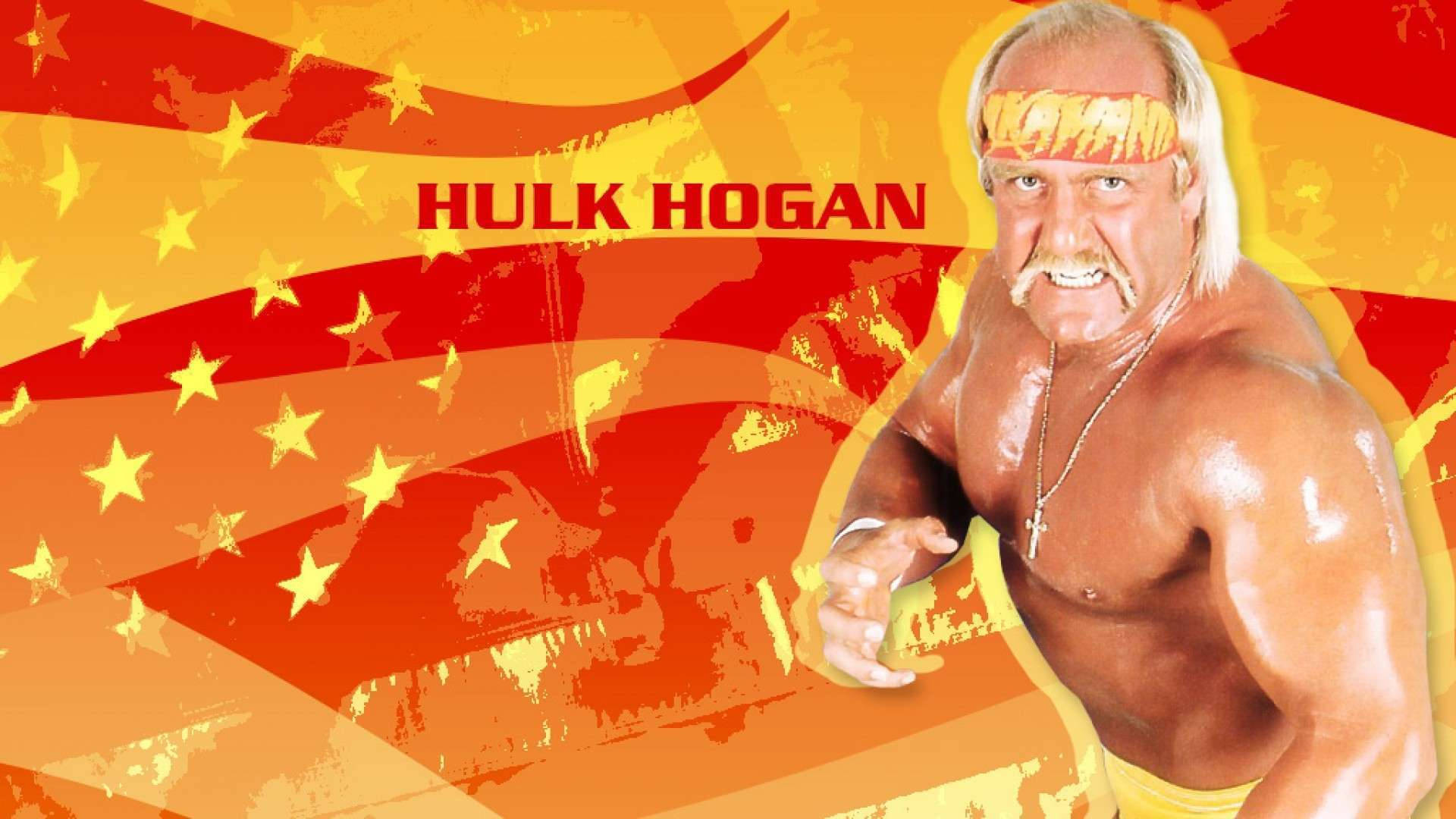 Hulk Hogan With Yellow Stars Wallpaper