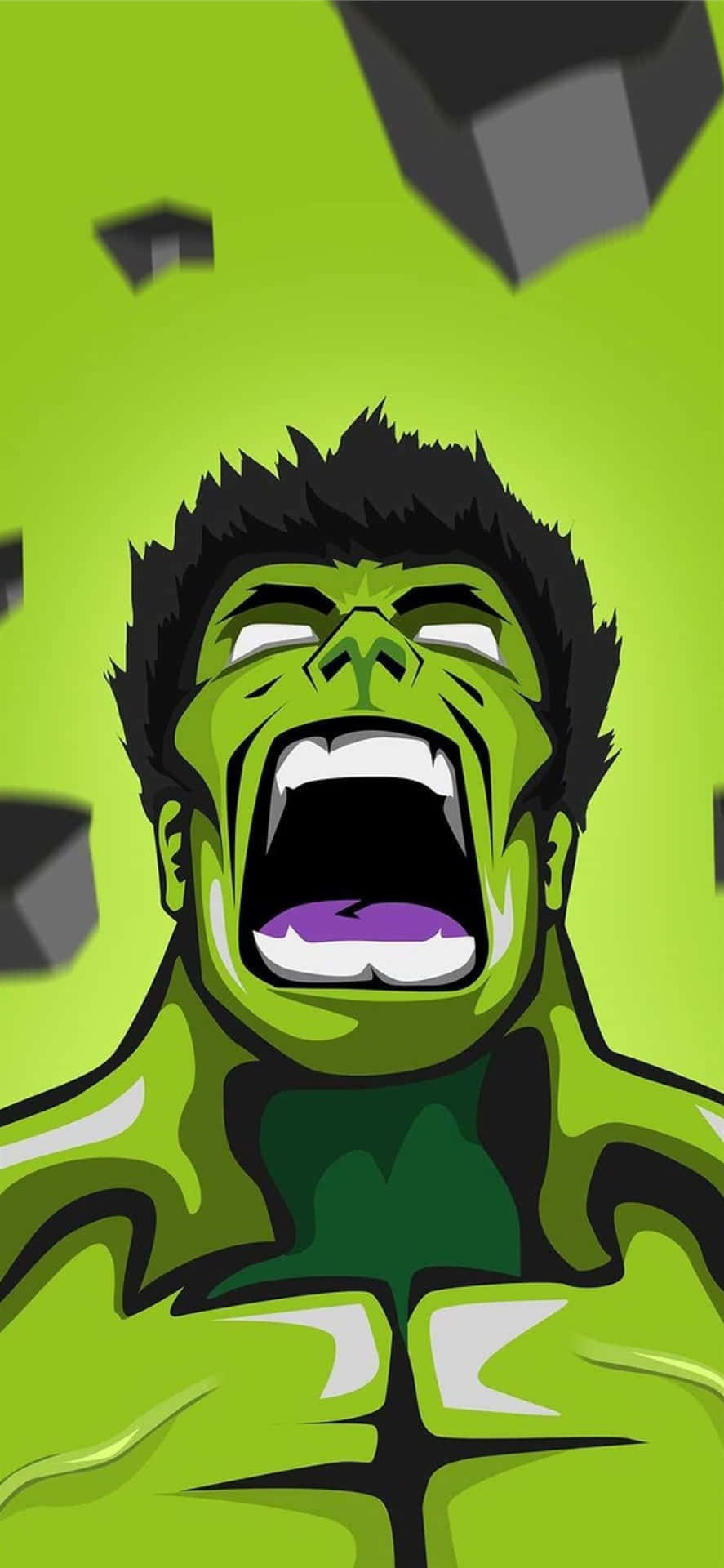 The Incredible Hulk Unleashing His Incredible Fury