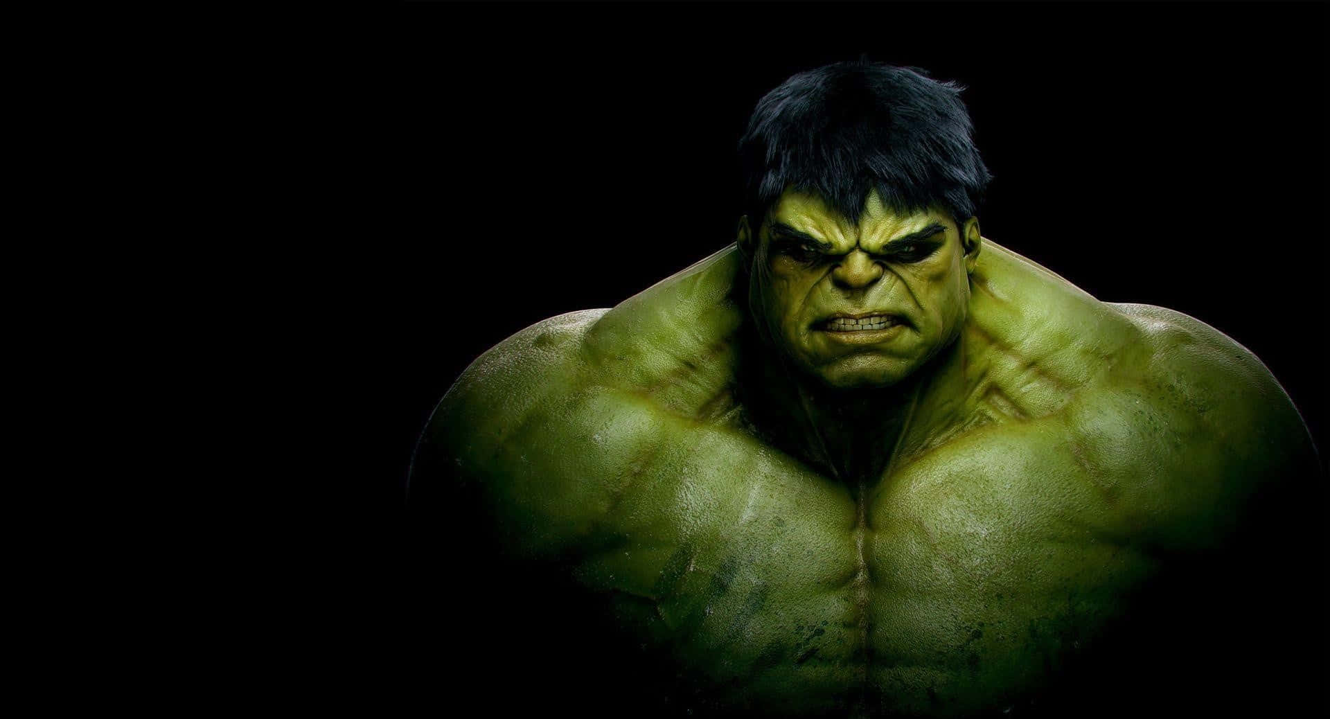 Denotroliga Hulk Som Släpper Sitt Gamma-drivna Raseri.