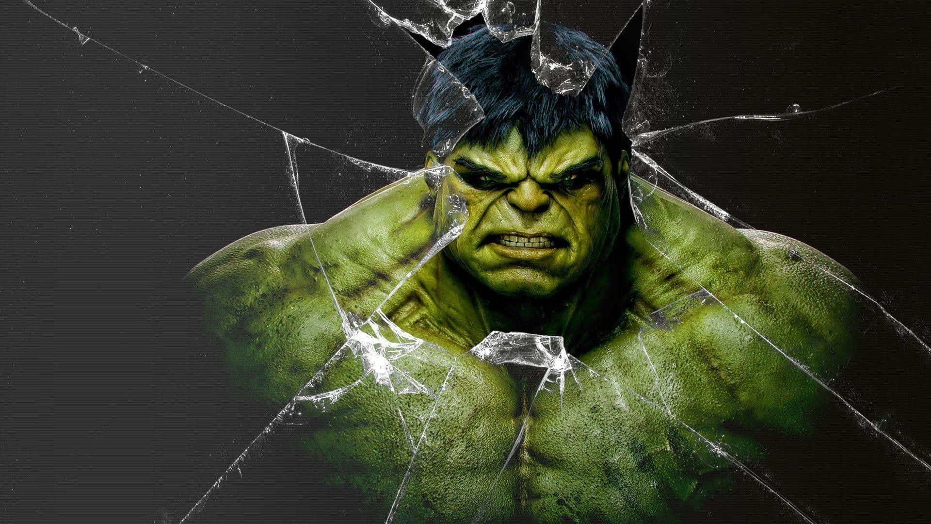 Slip frygtløs Hulk mod væggen.