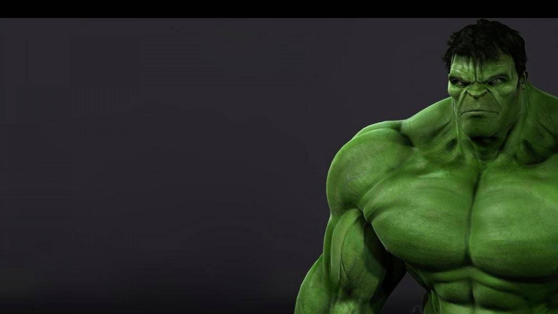 Hulk Pitch Black Background