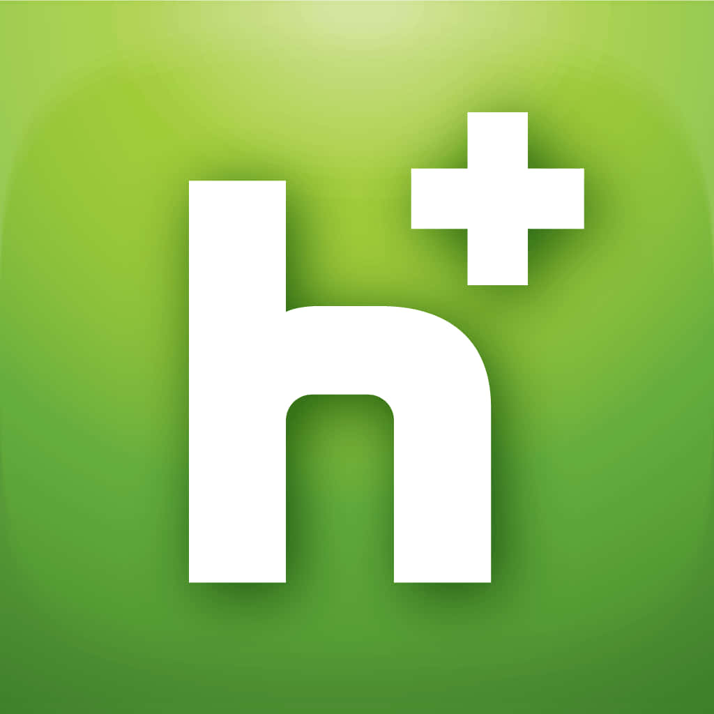 A Green Icon With The Word H On It