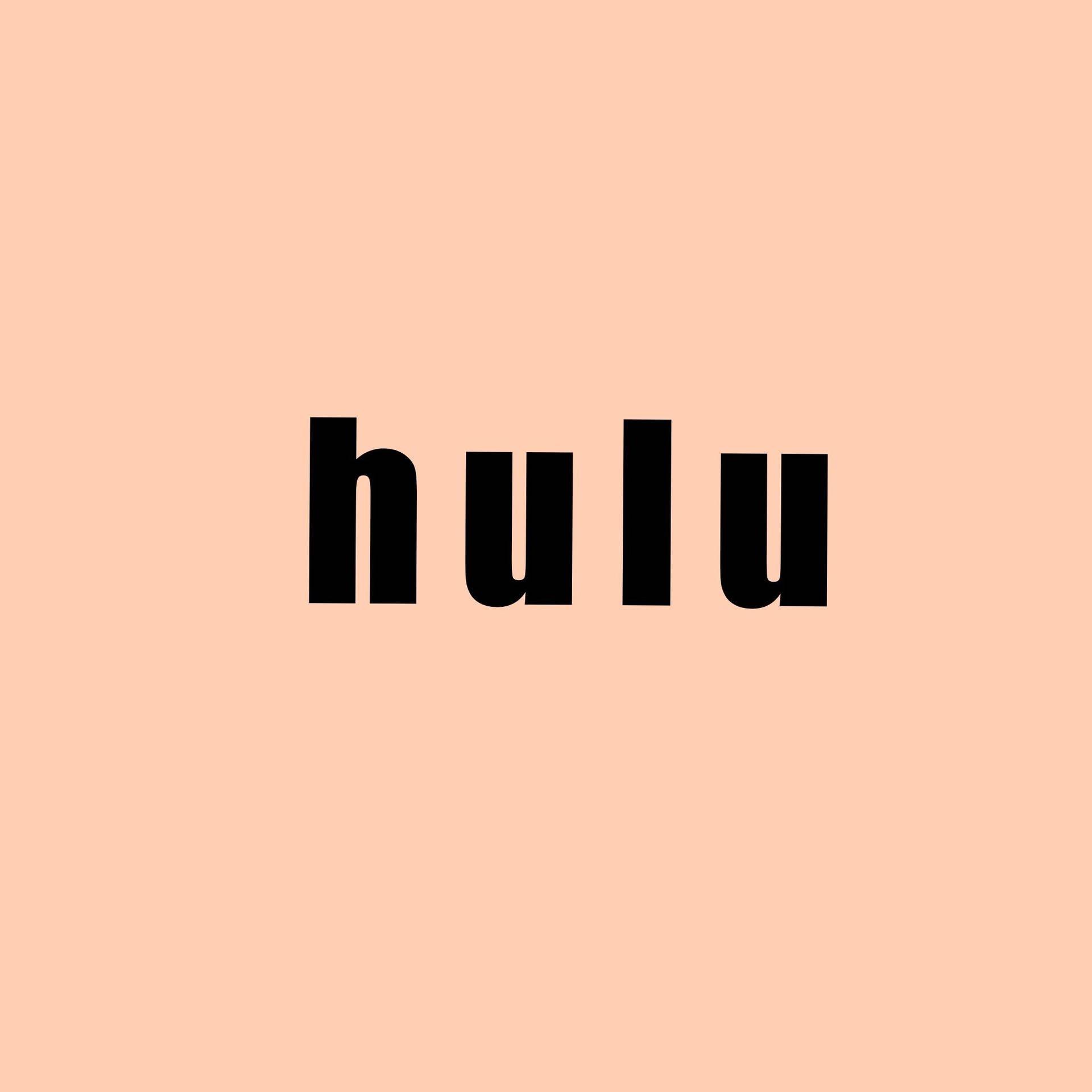 Hulu In Peach Background
