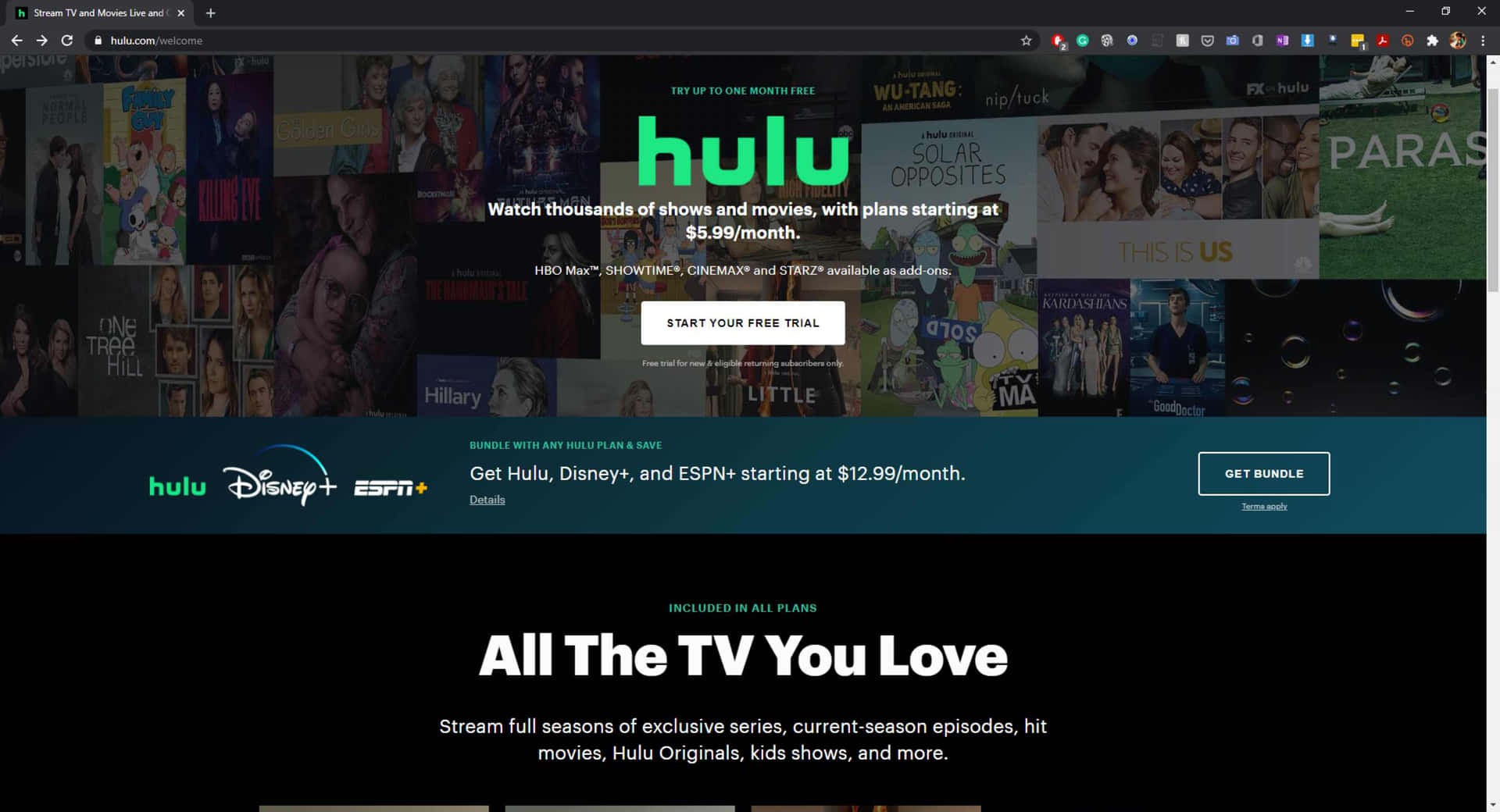 Stream Hulu shows and movies with no fuss.