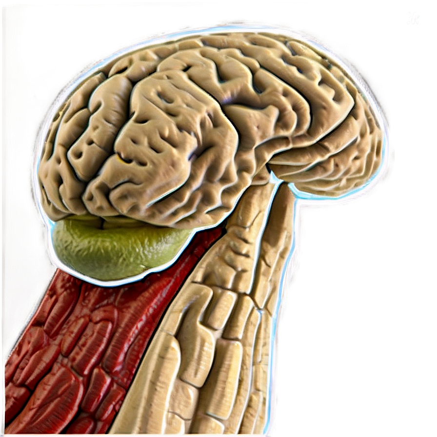 Human Brain Anatomy Illustration PNG