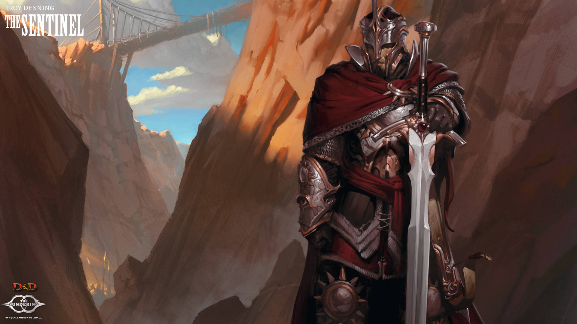 A Human Eldritch Knight stands ready to defend their realm from any and all threats Wallpaper