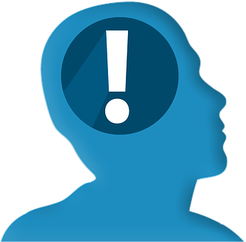 Human Head Exclamation Point Icon PNG