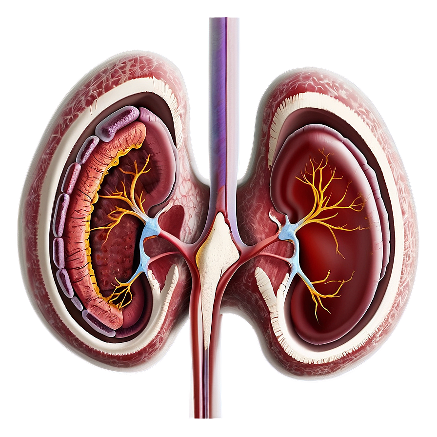 Human Kidney Anatomy Png 05242024 PNG