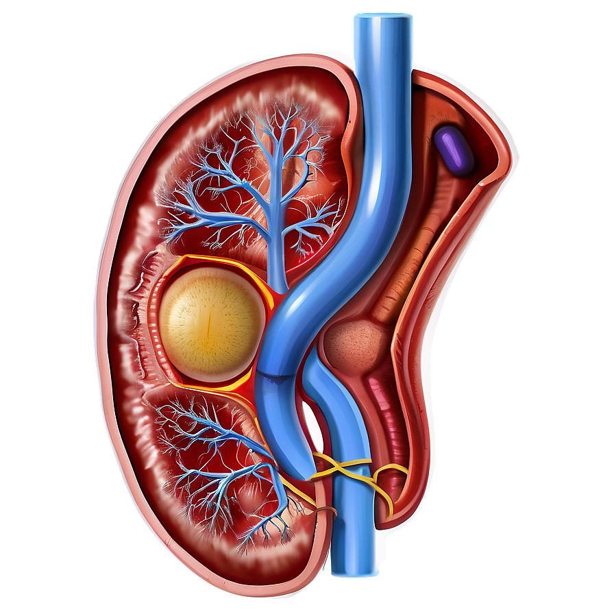 Human Kidney Anatomy Png Cjv84 PNG