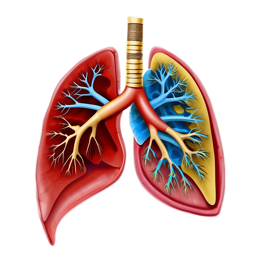 Download Human Lungs Anatomy Png Dxe | Wallpapers.com