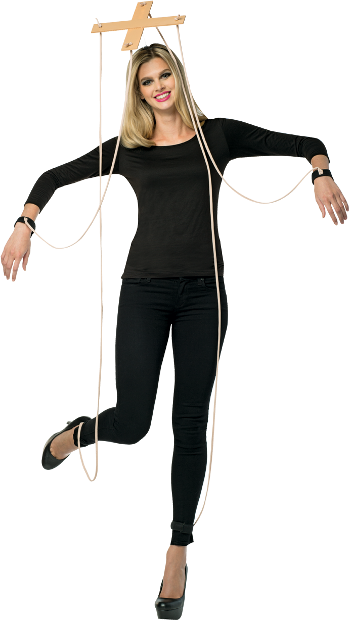 Human Puppet Posing PNG