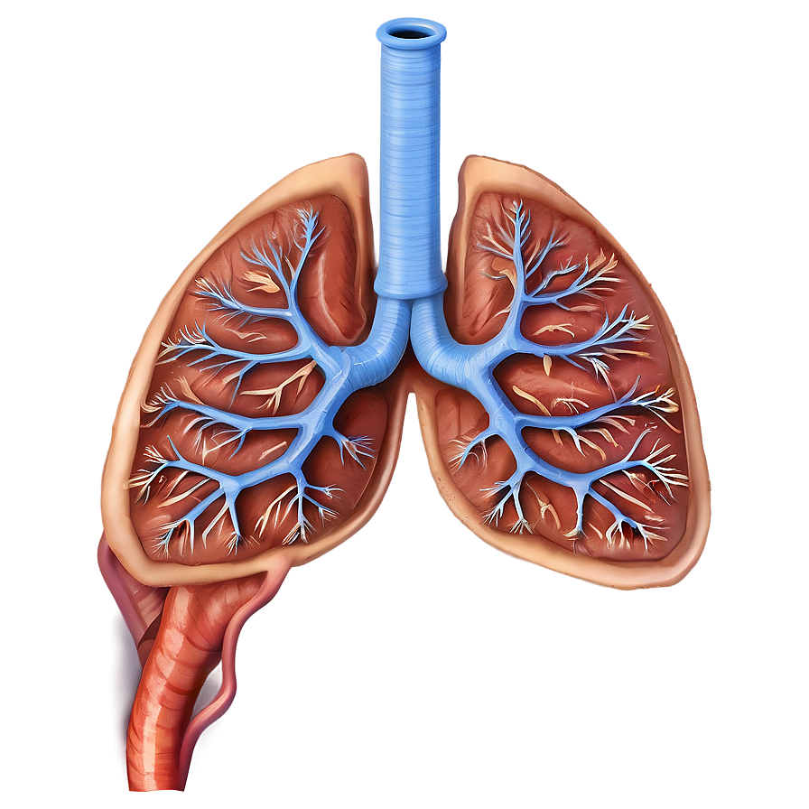 Human Respiratory System Png 06132024 PNG