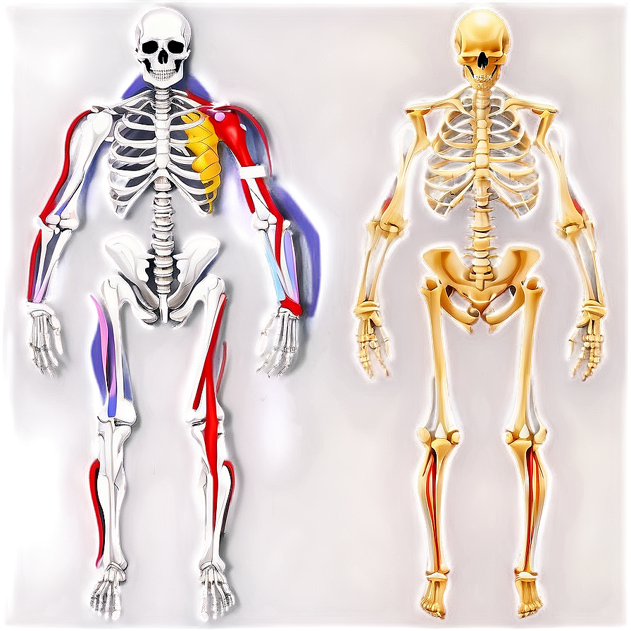 Human Skeletal System Diagram Png 06132024 PNG