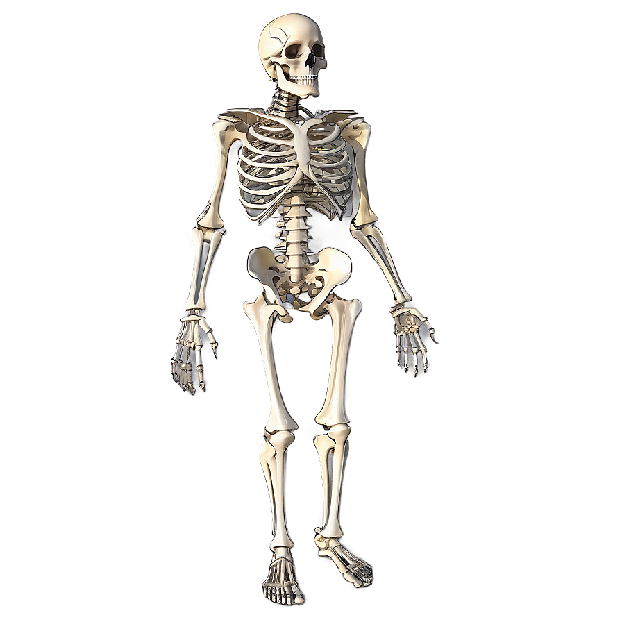 Human Skeletal System Full Body Png 06262024 PNG