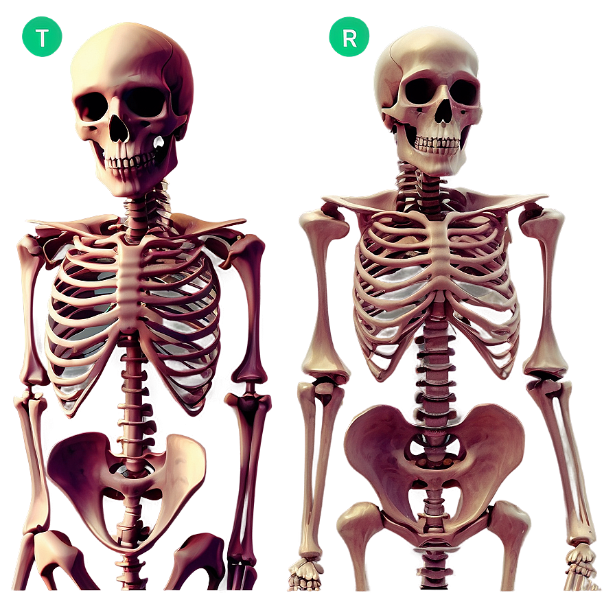 Human Skeleton Illustration Png Lno27 PNG