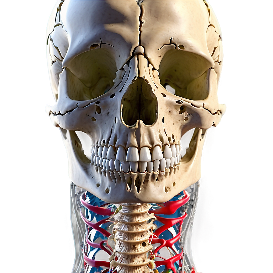 Human Skeleton With Nervous System Png Ygs44 PNG
