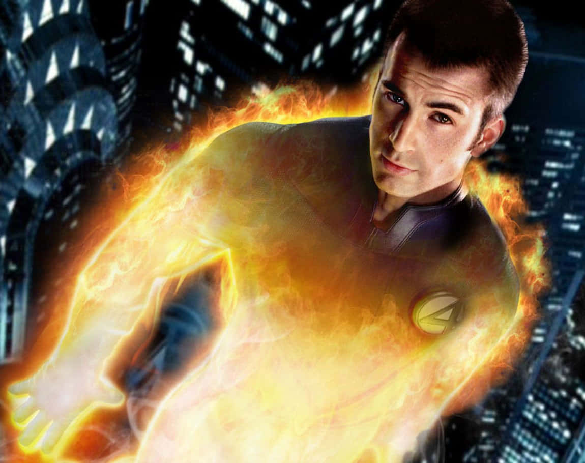 Human Torch Flame On Wallpaper