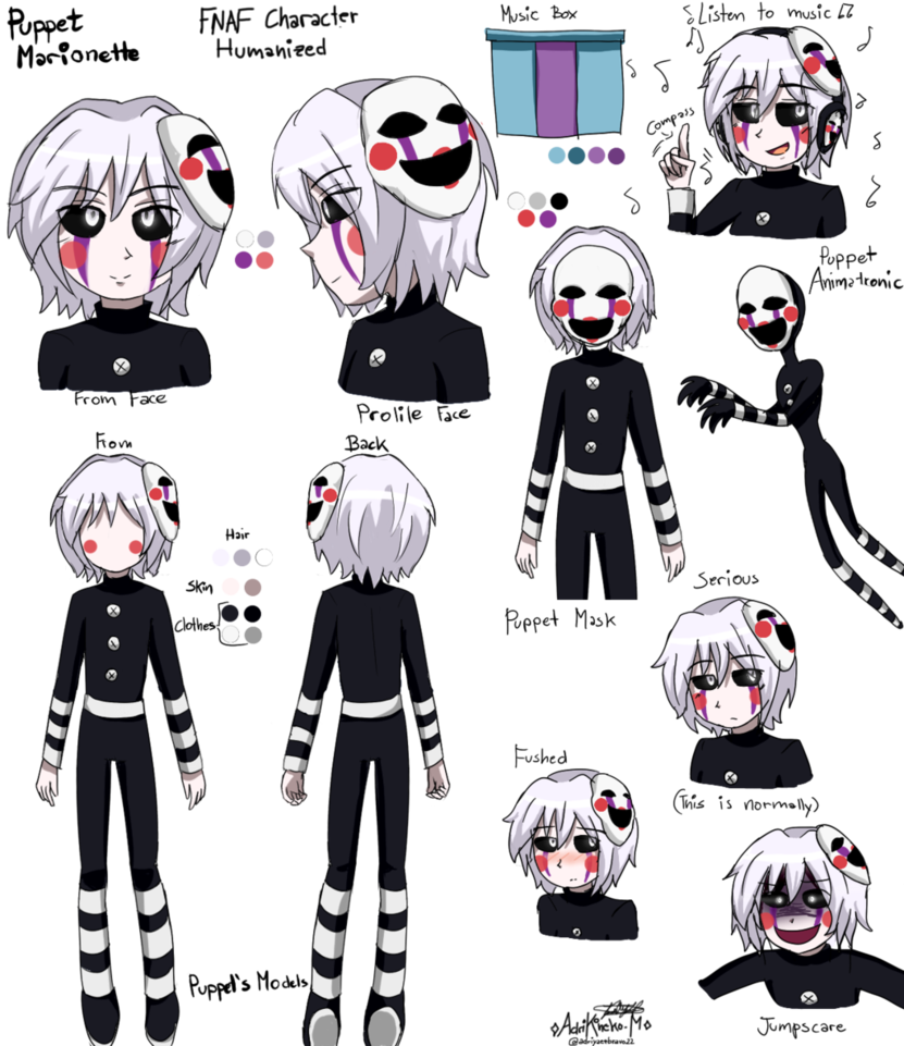 Download Humanized Puppet Character Design F N A F