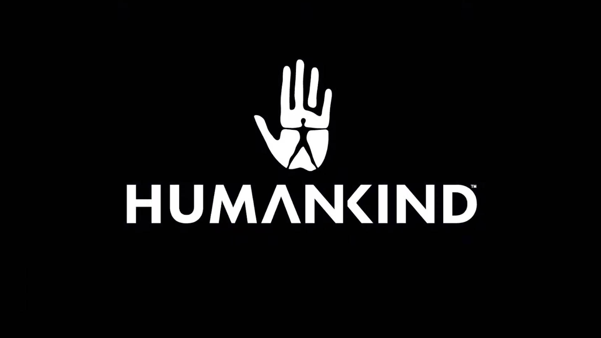 Logoen for Menneskeheden på en sort baggrund Wallpaper