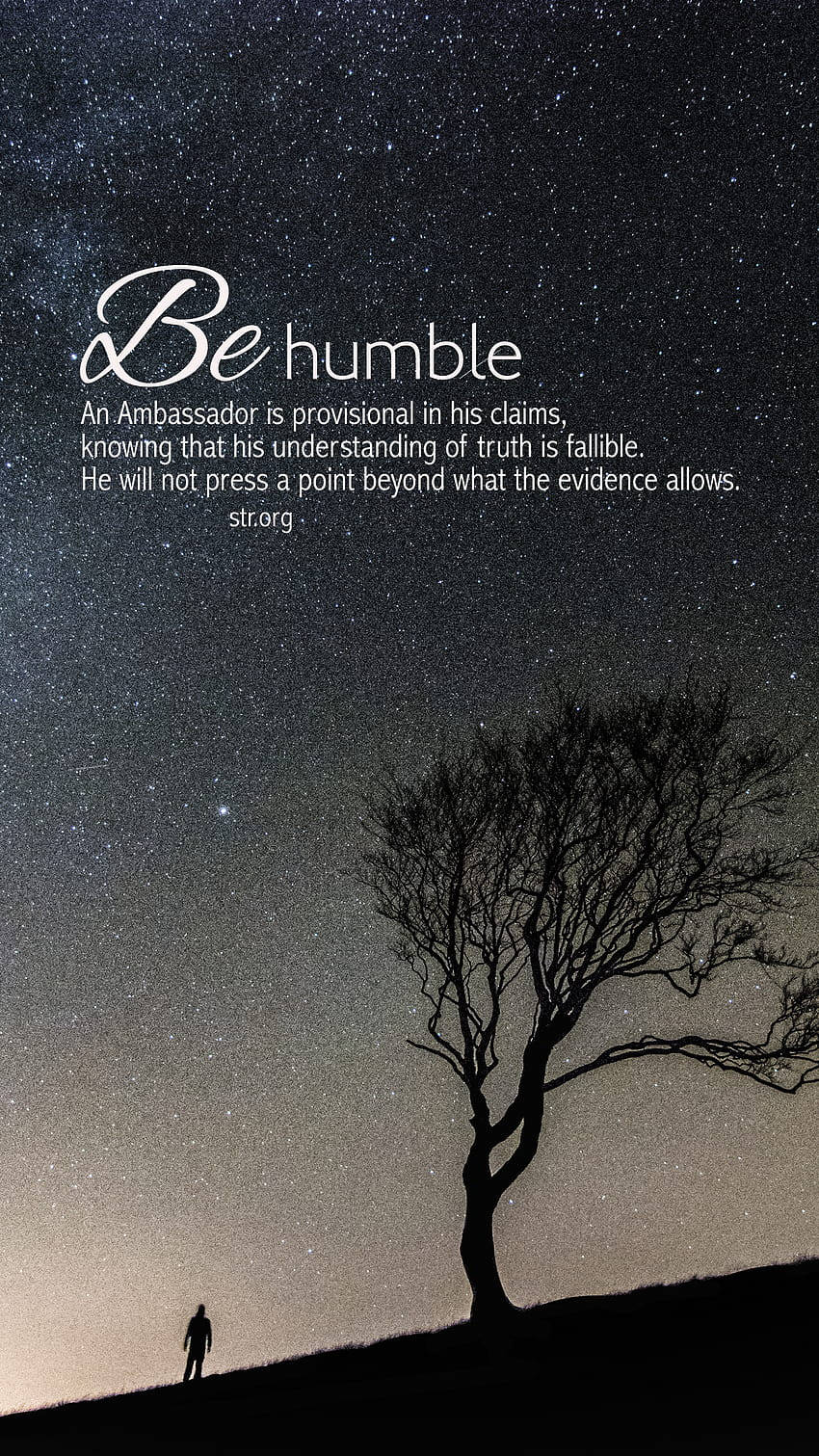 Humble Quote Phone Wallpaper