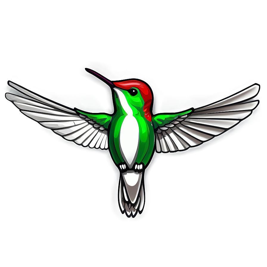 Hummingbird Outline Png 05212024 PNG