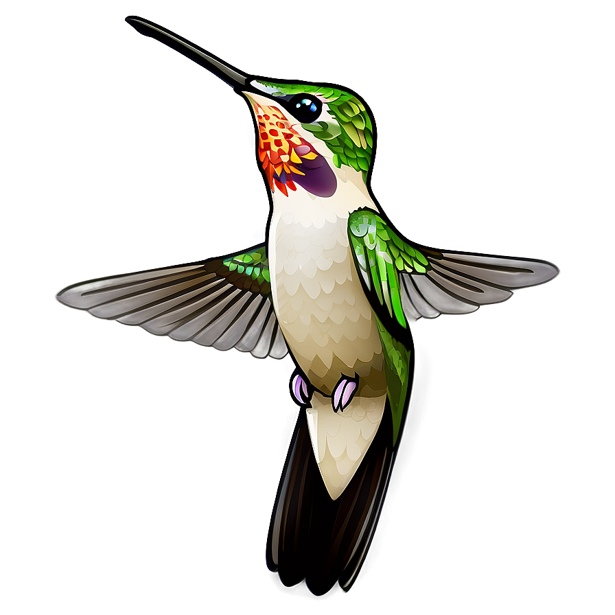 Download Hummingbird With Flowers Png 05212024 | Wallpapers.com