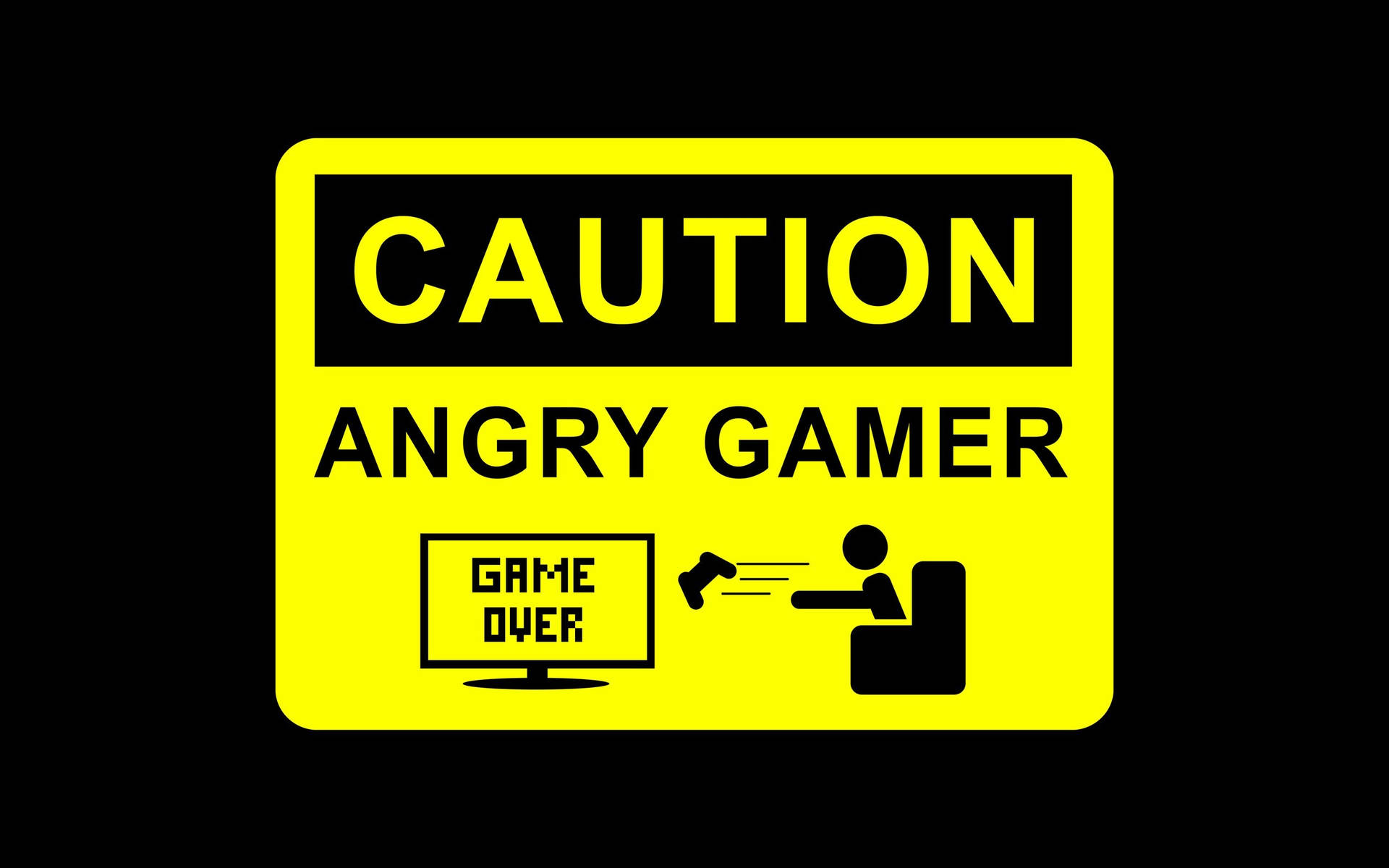 Humor Angry Gamer Wallpaper